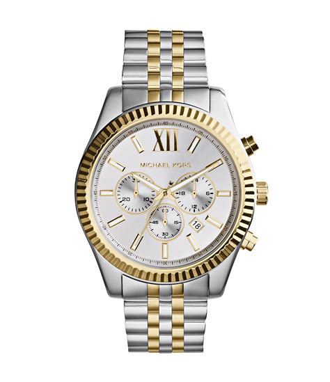 michael kors mens watch gold and silver|michael kors men's watches black.